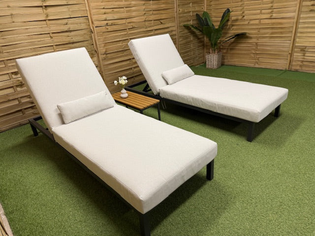 Plaza set de tumbonas de jardín 94