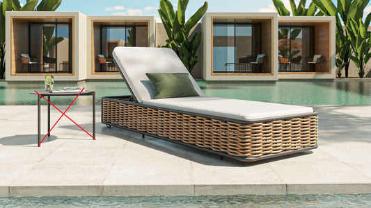Daisy S Gartenliege aus Polyrattan M72