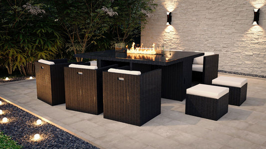 Boreas L Brasero de jardín con mesa M140