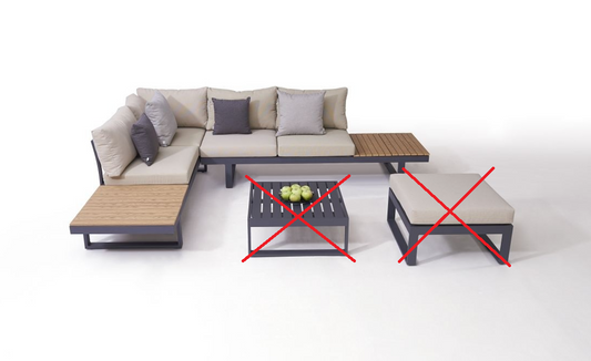 Conjunto de muebles de jardín Sami X226