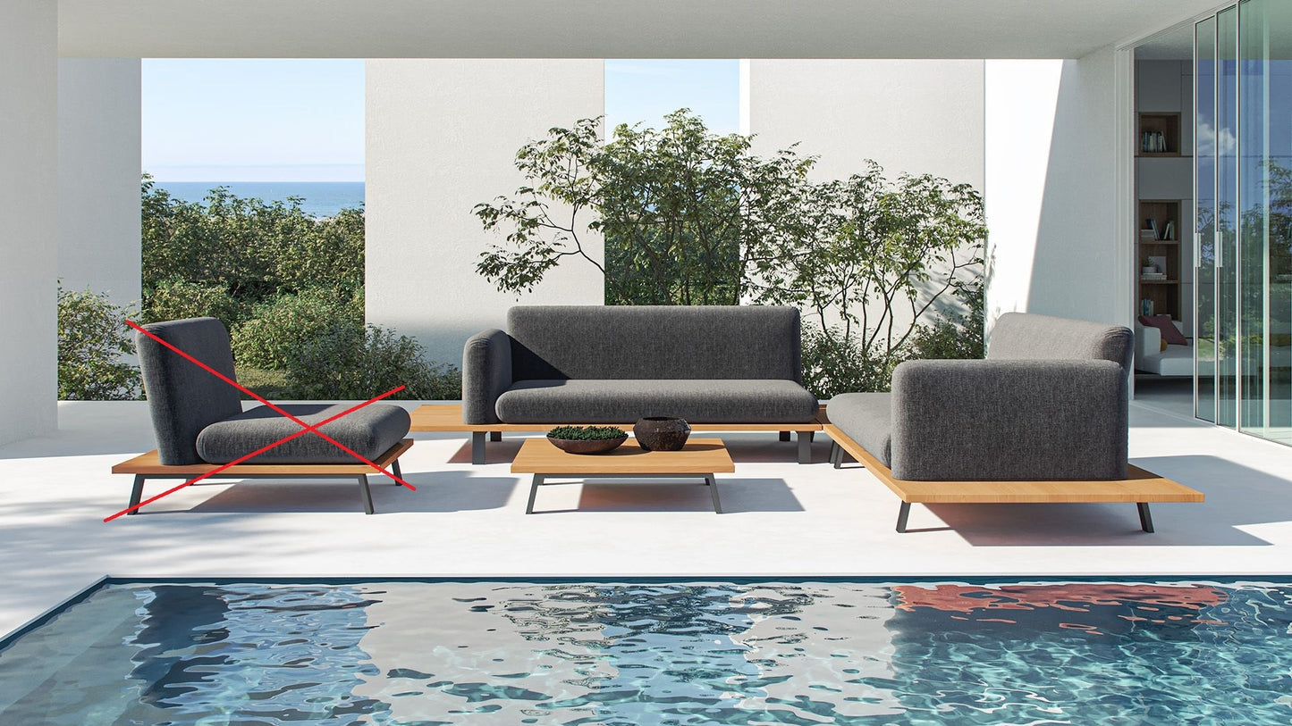 Ethna Corner Gartenlounge-Set L189