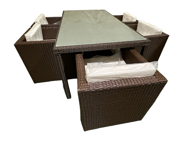 Ceres juego de mesa de jardín L100