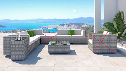 Larentia (Grau) Garten-Lounge-Set L20