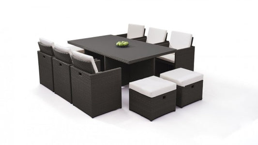 Bodiner (weißes) Gartentischset L9