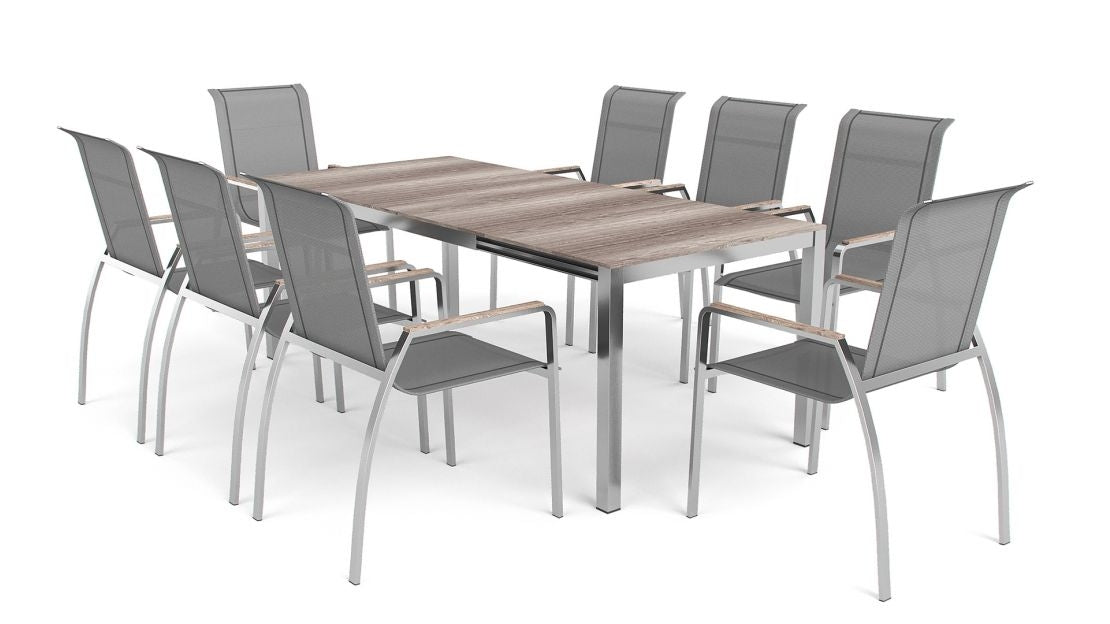 Juego de comedor para jardín/terraza V536